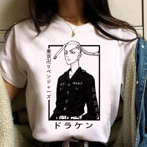 Men T Shirt Anime Tokyo Revengers Draken Mikey T-shirt Unisex Fashion Tshirt Female Tops