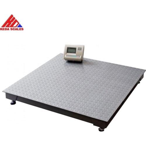 1 ton Floor Scale Heavy Duty Platform Weighing Industrial Pallet Scales 1.5mx2m Platform Scales
