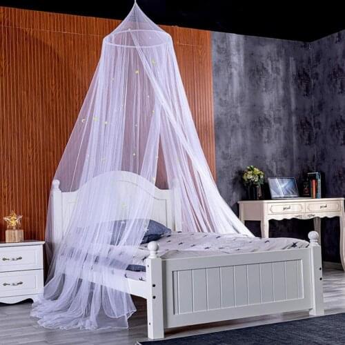 Canopy Mosquito Net Luminous Stars Dome Net Portable Insect Repellent Tent Insect Reject Canopy Bed Curtain Bed Tent for Indoor