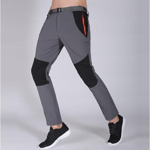 New Summer Men Hiking Trekking Fishing Camping Climb Running Trousers Oversized Waterproof Breathable Outdoor Pants Plus Size