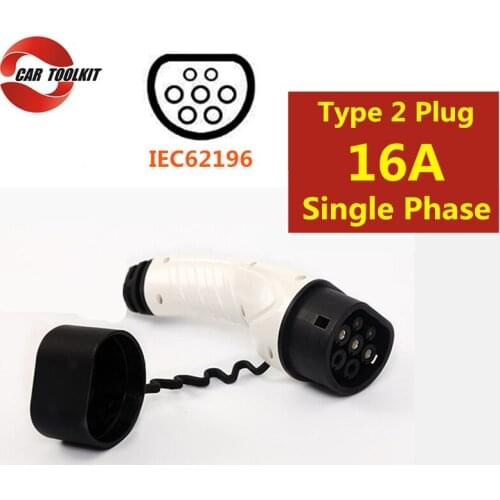 Type 2 EV Plug 16A Single Phase IEC 62196-2 Car Side Europe Standard Female Electric Car Charger AC Charging