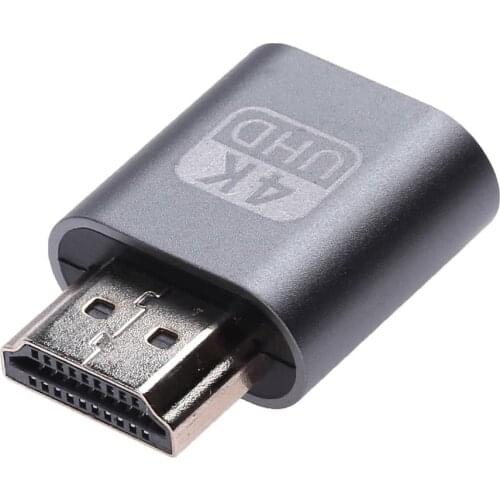 Virtual HDMI-compatible Dummy Adapter 1.4 DDC EDID Display Emulator for Mining BTC Miner Bitcoin Graphics Card Spoofer Plug