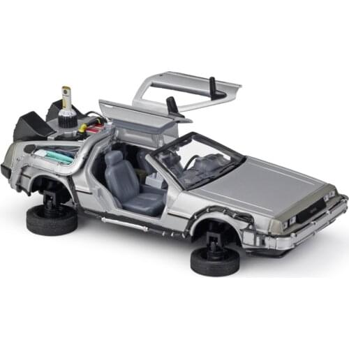 WELLY 1/24 Back To The Future/Ready Player One Simulatio Collector Edition Metal Diecast Model Car Kids Toys Gift
