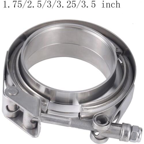 1.75/2.5/3/3.25/3.5 inch Male Female Flange Exhaust V Band Clamp Flange Kit Quick Release Clamp For Turbo Exhaust Pipes Clamp
