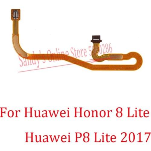 10 Pcs/Lot New For Huawei Honor 8 Lite Home Button Fingerprint Sensor Scanner Touch ID Connector Flex Cable For P8 Lite 2017