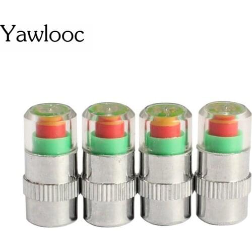 4PC/lot 2.4Bar 36PSI Car Auto Tire Pressure Monitor Valve Stem Caps Sensor Indicator Eye Alert Diagnostic Tools Kit