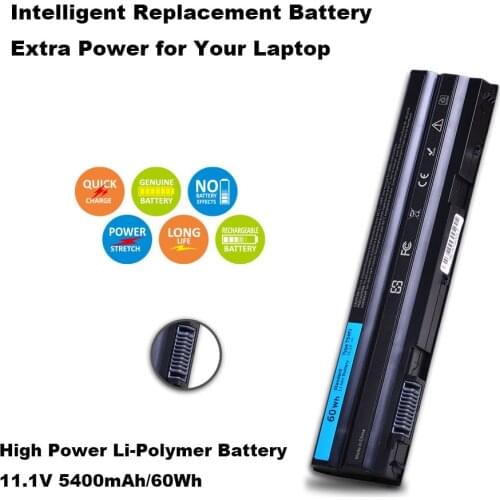 6cell Laptop Battery for Dell 8858X Latitude E5420 E5430 E6420 E6520 E5530 M5Y0X HCJWT T54FJ 911MD 4YRJH PRRRF KJ321