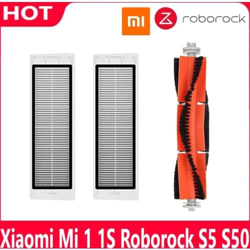 Xiaomi 1s 1st Robot Roborock S50 S6 S5 Max Vacuum Cleaner Accessories HEPA Filter Main Brush Side Brush Water Tank Filters