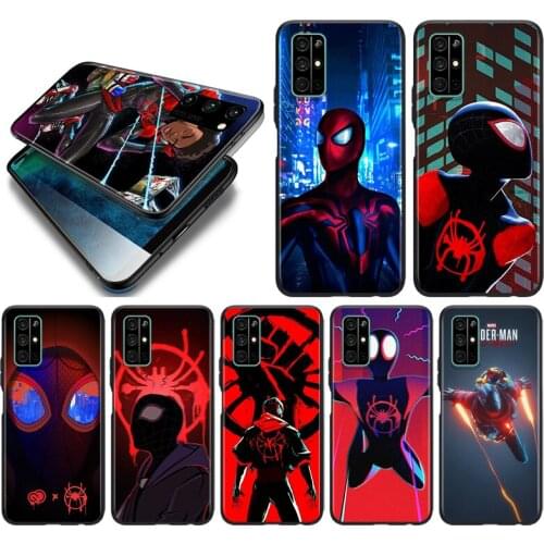 Super Hero Marvel Avengers Spider-Man For Huawei Honor 10i 10 9C 9A RU 9X 9N 9S 9 Pro Lite Play 3E V9 Black Silicone Phone Case