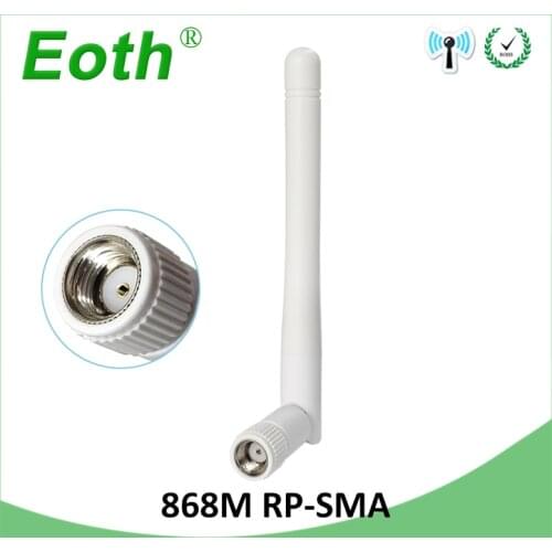 1pcs 868MHz 915MHz Antenna 3dbi RP-SMA Connector GSM 915 MHz 868 MHz antena outdoor signal repeater antenne waterproof Lorawan
