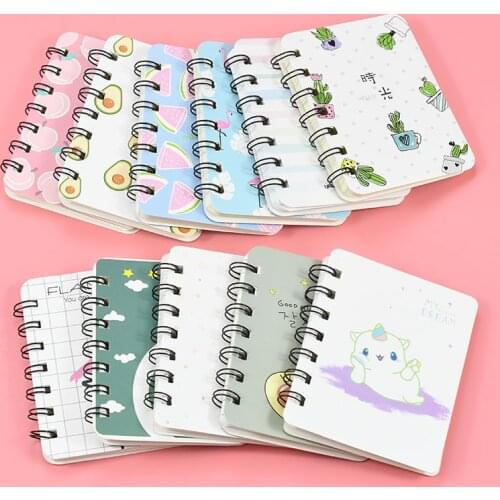 School Office Cute And Easy To Carry Removable Loose-Leaf Notebook Coil Notebook Pattern Sent Randomly
