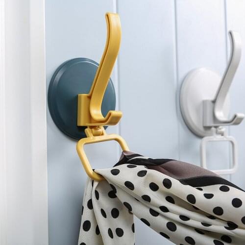 Wall-Mounted Storage Hanger Wall Door Rear Shelf Storage Rack Bathroom Kitchen Multifunctional Seamless Storage Hook Rack