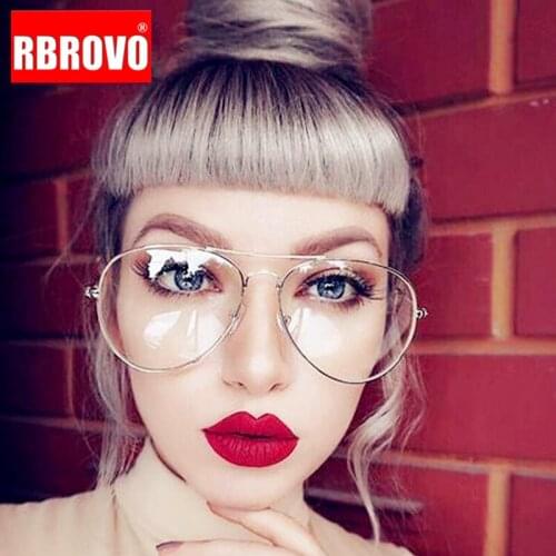 RBROVO Oversized Glasses Frame Women Blue Light Glasses Frame Women Luxury Eyeglasses Frame Women Brand Lentes De Lectura Mujer