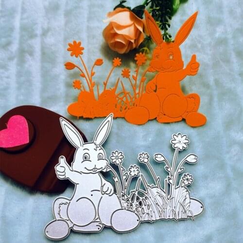 Easter Bunny Metal Cutting Dies for DIY Scrapbooking Album Paper Cards Decorative Crafts Embossing Die Cuts