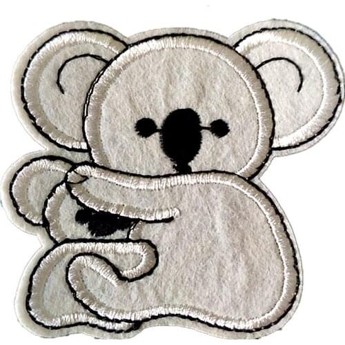 Patch Patches Iron Ons Koala Stickers for Clothes Heat Tranfer Clothing Accessories Fashion Embroidery Pattern Free Shipping