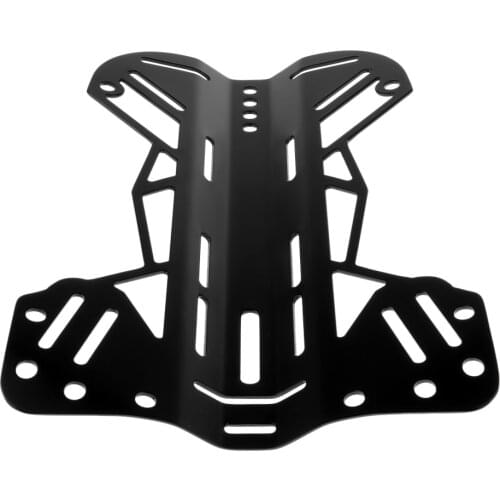 Strong Aluminum Backplate for Scuba Diving Diver BCD Harness System Gear Replacement, Black for Diving Water Sports