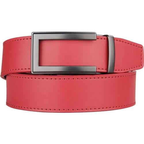 High Quality Cowhide genuine Leather Belt For Men 3.5cm width Mens Automatic Buckle Brand Luxury Golf mens belts