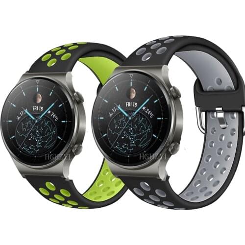 Strap for Huawei watch Gt 2 Pro gt2 46mm 2e Sport Silicone Bracelet Bands for honor magic2 GS Pro/Amazfit Stratos Pace 3 2Strap