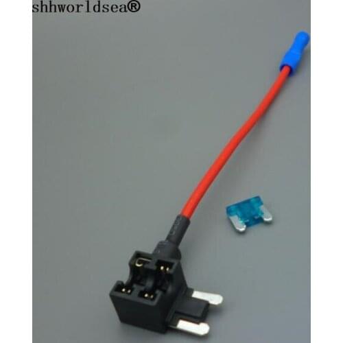 Shhworldsea 100PCS-(ACN)Add A Circuit car Fuse Tap Piggy Back MINI Blade Fuse Holder Socket ATM APM 12v