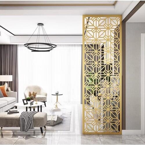 Modern Stainless Steel Screen, Entrance Partitions, Living Room And Bedroom Shelter, Household Metal Screen