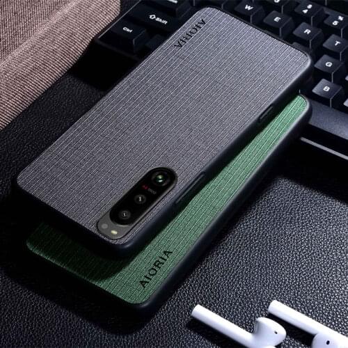Fabric Texture Case for Sony Xperia 5 III Simple Concise Style Soft Back Cover Coque for Sony Xperia 5 III Case funda cape