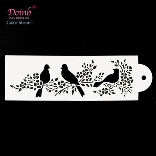 Animal Bird Flower Cake Stencil Baking Mold Cupcake Canvas Wall Painting Album Decorative Embossing Paper Cards DIY Craft Tool