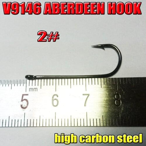 2016 new fishing ABERDEEN hooks size:2# high carbon steel number 100pcs/lot