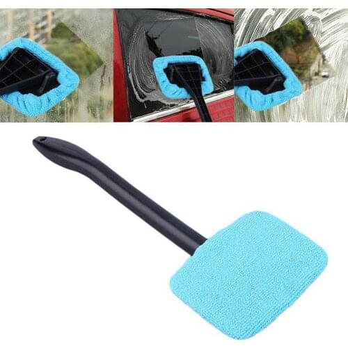 39cm Window Cleaner Brush Kit Car Window Windshield Cleaning With Long Auto Wiper Interior Wash Glass Handle Tool Inside W8E4
