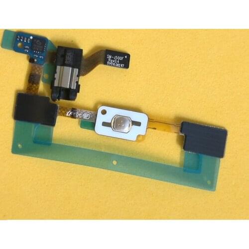50pcs/lot Home Button + Sensor + Audio Jack Headphone Flex Cable Ribbon For Samsung Galaxy J5 J500 J500F J5008