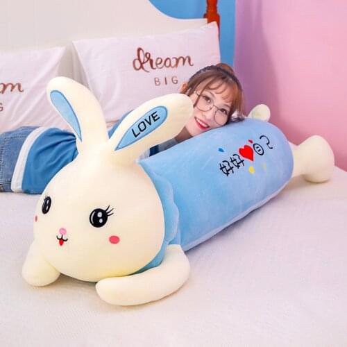 65/85/100cm Kawaii Rabbit Animals Stuffed Soft Plush Toys Dolls Pillow for Children Baby Girls Boys Gift Kids Christmas Present