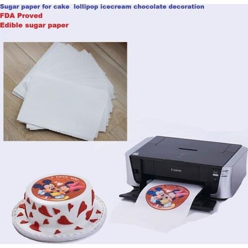 A4 10pcs/lot edible rice paper for cakes lollipop icecream chocolate food printing and decoration