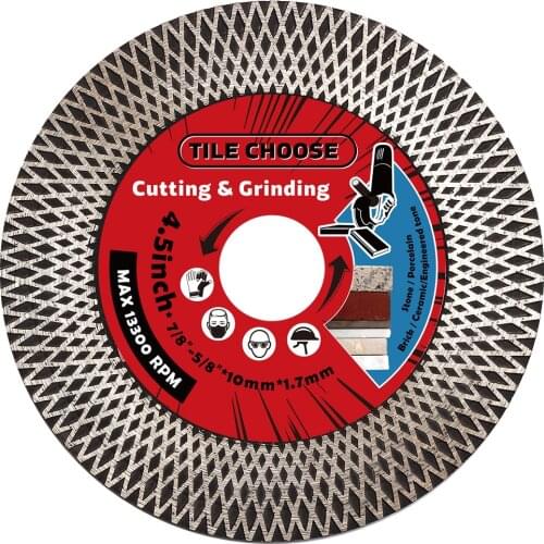 115mm Tile Blade Diamond Turbo Diamond Saw Blades For Cutting and Grinding Ceramic Tile Granite Marble