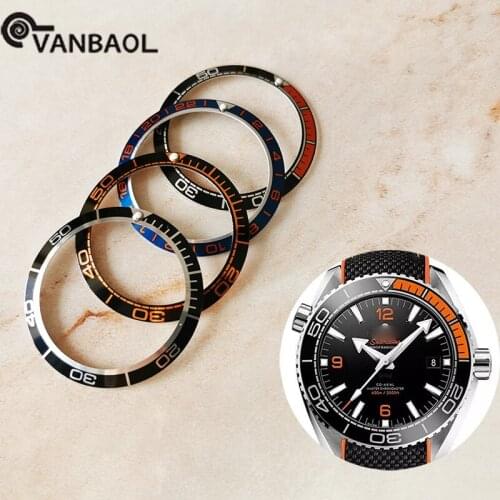 The 40.2mm aluminum watch is suitable for OM / 600 seahorse ocean universe GMT mechanical watch