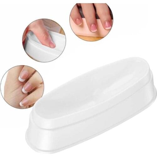 White Nail Dipping Powder French Tray PVC Manicure Mold Nail Dip Container For Nail Art Tool