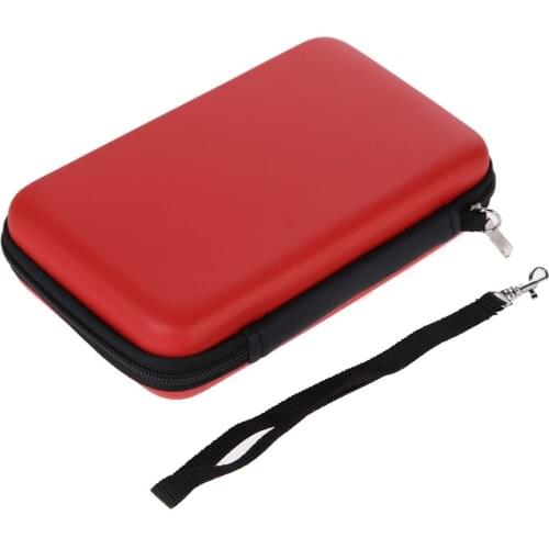 1pcs EVA Carrying Case Bag for New 3DS XL 3DS LL 3DS XL 3 Styles for Nintendo Pouch Hard Bags with Strap Blue Black Red
