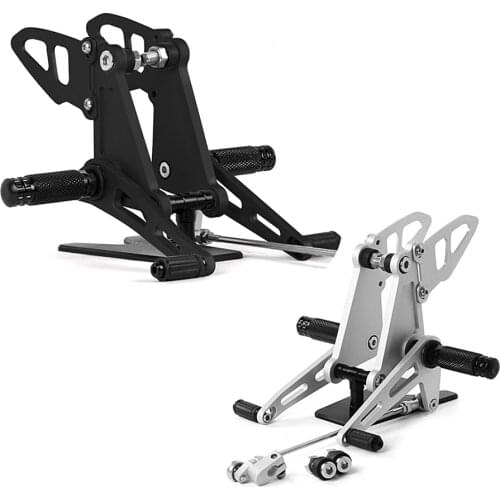 CNC Adjustable Rearset Aluminum Motorcycle Rear set Foot Pegs Race Black For Honda CB500 CB 500 1998 1999 2000 2001 2002 2003