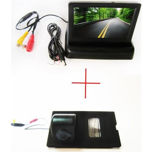 Color Car Rear View Camera for Land Rover Discovery 3 4 Range Rover Sport Freelander 2,with 4.3Inch foldable LCD TFT Monitor