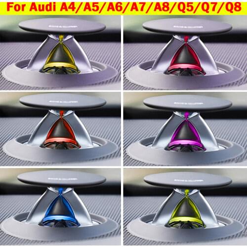 For Audi A4/A5/A6/A7/A8/Q5/Q7/Q8 B8 B9 C7 C8 D5 2009 2020 LED Ambient Light Rotating Treble Speaker Lamp Lift Tweeter 30-color