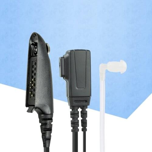 Motorola radio FBI Style Headset Earpiece Covert Acoustic Tube Earpiece with PTT Key For Motorola GP328 GP338 PTX700 PTX780