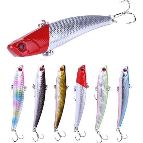 HENGJIA 9.5cm/26g 1PCS Winter VIB Sinking Sea Fishing Lure Hooks Artificial Wobbler Crankbait Pesca Fishing Tackle