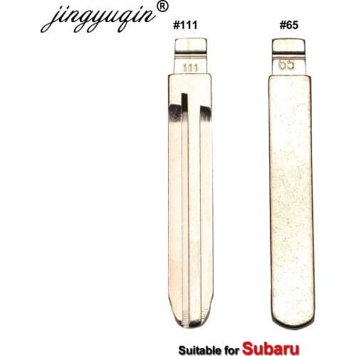 Jingyuqin 15x Metal NO. 65 #111 Blank Car Key KD MINI/KD900 Remote Blade for Subaru XV Legacy Forester Outback Impreza Tribeca