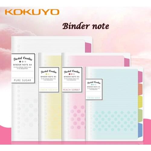 KOKUYO Macaron Notebook Loose Leaf Note Inner Core A4 A5 B5 Memo Pad Removable Refill Spiral Binder Planner Office School Supply