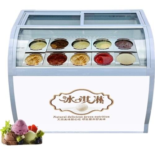 Commercial 6 Barrel Popsicle Showcase large Capacity Hard Ice Cream Display Cabinet Freezers