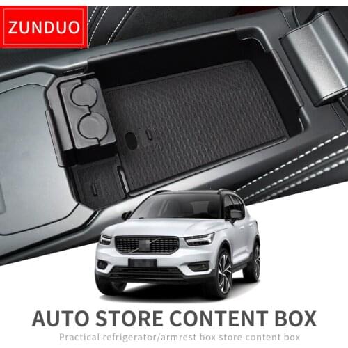 ZUNDUO Car central armrest box for Volvo XC40 2019 Interior Accessories Stowing Tidying Center Console Organizer