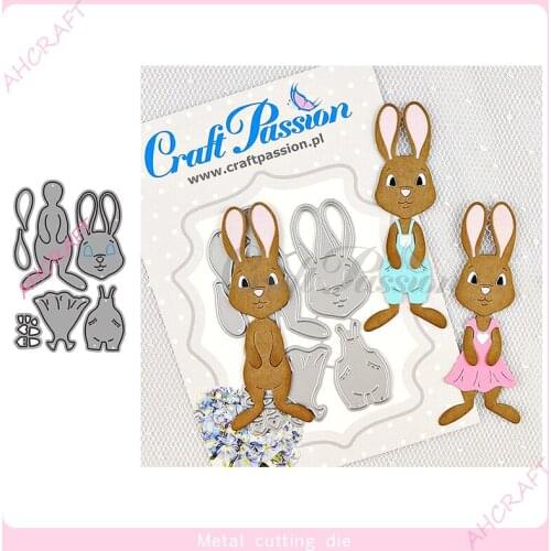Rabbit Metal Cutting Dies for DIY Scrapbooking Photo Album Decorative Embossing PaperCard Crafts Die2021