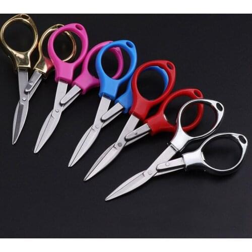 Cutting Scissors For Sewing Mini Folding Scissors Small Tailor Trimming Scissors Thread Cross Stitch Accessories Handmade Tools