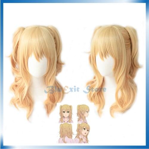 Citrus Aihara Yuzu Cosplay Wig heat Resistant Synthetic Hair Base Wig 2 Pigtails Halloween for Adult Role Play Party