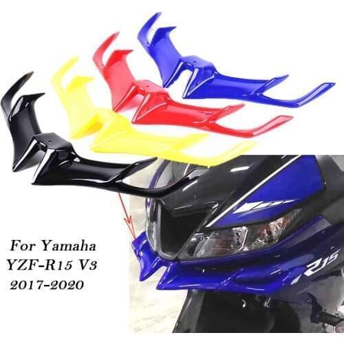 Motorcycle Front Fairing Aerodynamic Winglets ABS Lower Cover Protection Guard For Y-amaha YZF R15 V3 2017-20 Moto Acc