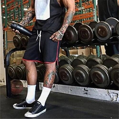 Gyms Shorts Men Bodybuilding Shorts Bermudas Masculina Workout Shorts Men Solid Sportwear Fitness Weight Lifting Shorts