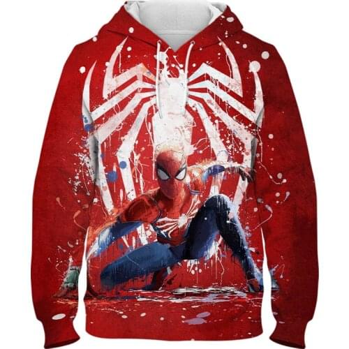 New Fashion Streetwear Spiderman Men Women Children Hoodies Printed 3D Boy Girl Kids Sweatshirts Pullover Long Sleeve Casual